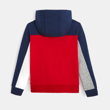 Avis Sweat capuche colorblocks rouge garçon OKAIDI 4