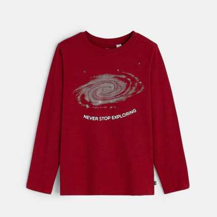 Avis T-shirt à message rouge garçon OKAIDI 2