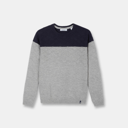 Avis Pull bicolore gris garçon OKAIDI 1