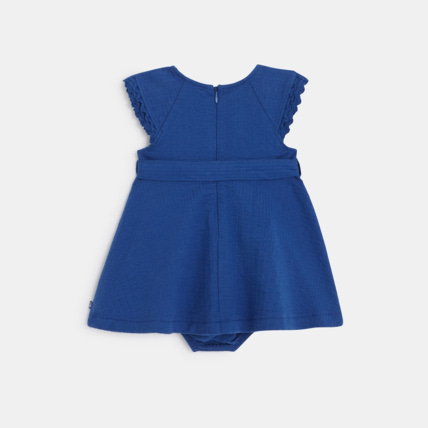 Avis Robe coton jacquard et bloomer bébé fille OBAÏBI 2