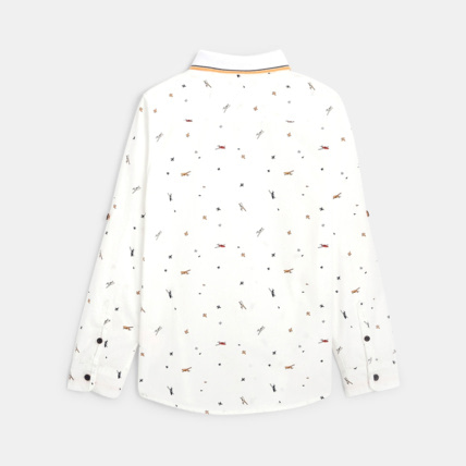 Avis Chemise en popeline motif avions blanche garçon OKAIDI 2