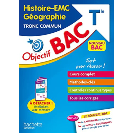 Avis Objectif BAC Histoire-Géographie et EMC Tronc commun Tle Hachette Éducation 1