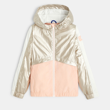 Avis Blouson à capuche irisé et pastel orange fille OKAIDI 2