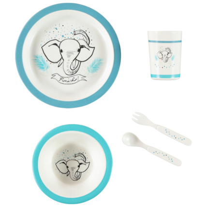 Avis Set repas en mélaminé Éléphant - 5 pièces Prémaman 1