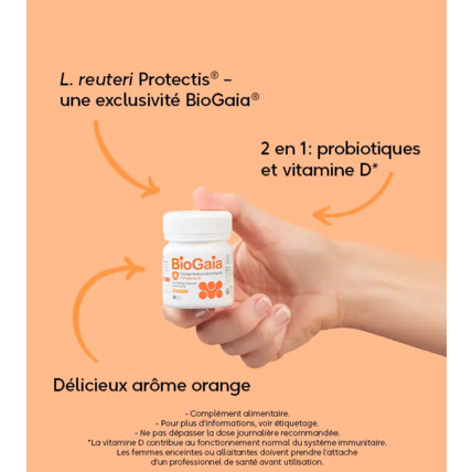 Avis BioGaia® Comprimés probiotiques + vitamine D BioGaia 2