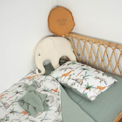 Avis Taie d'oreiller en coton réversible, Safari Sevira Kids 3