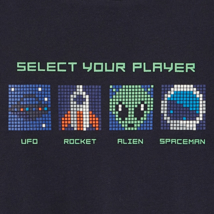 Avis Sweat motif vidéo game phosphorescent gris garçon OKAIDI 2