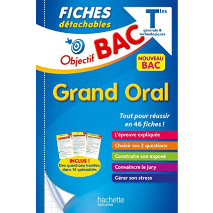 Avis Objectif Bac - Fiches Le Grand oral du Bac Hachette Éducation 1