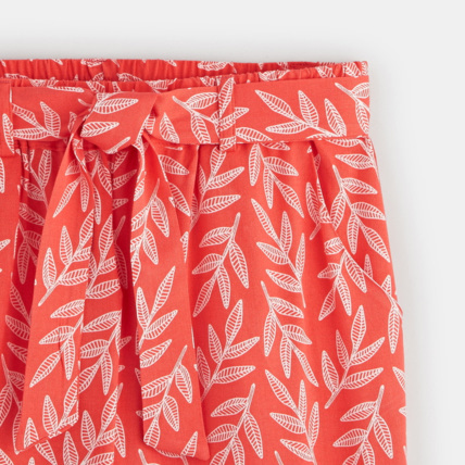 Avis Pantalon large imprimé rouge fille OKAIDI 3