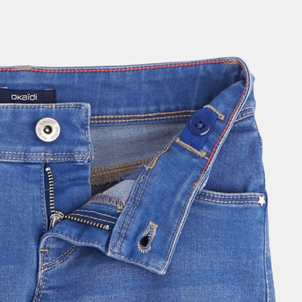 Avis Short en jean ceinturé bleu fille OKAIDI 3