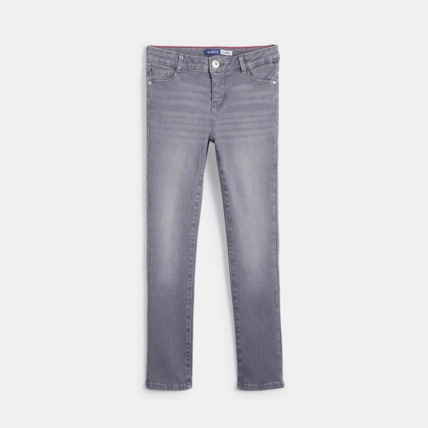 Avis Jean skinny hyper stretch gris fille OKAIDI 1