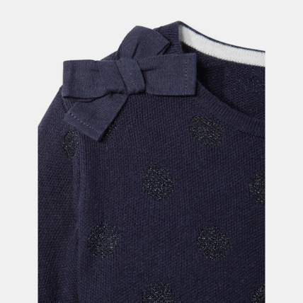 Avis Pull à pois bleu fille OKAIDI 2
