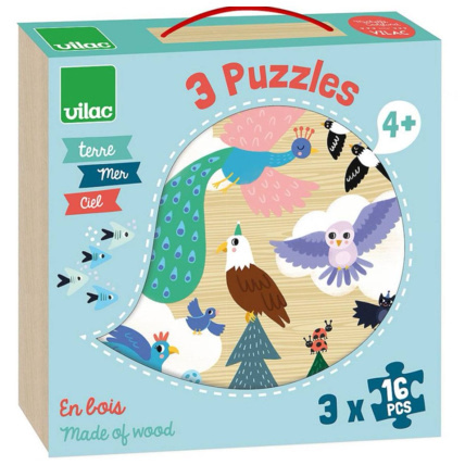 Avis 3 puzzles Terre Mer Ciel VILAC 1