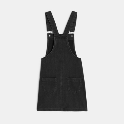 Avis Robe-salopette en jean noire fille OKAIDI 2
