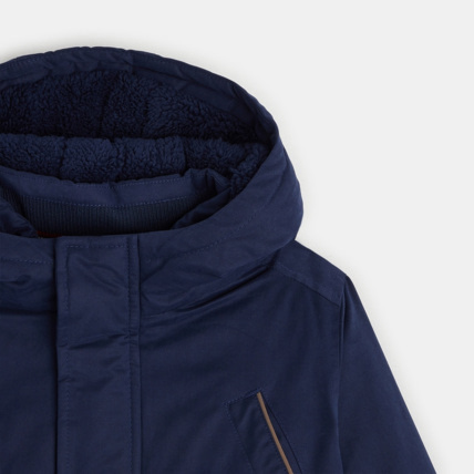 Avis Parka doublée en moumoute sherpa bleu garçon OKAIDI 4
