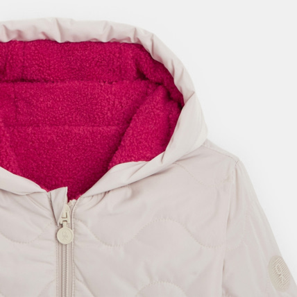 Avis Blouson matelassé et moumoute réversible beige fille OKAIDI 4