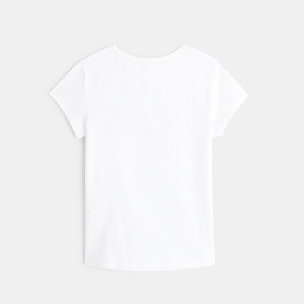 Avis T-shirt manches courtes à motif Papillon blanc fille OKAIDI 4