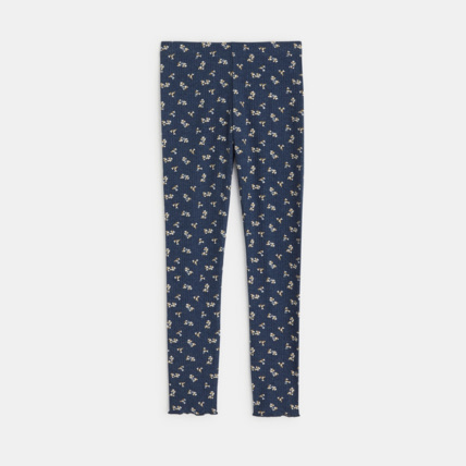 Avis Legging côtelé imprimé floral gris fille OKAIDI 2