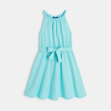 Avis Robe en jersey uni bleue fille OKAIDI 2