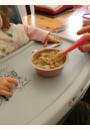 avis Le Petit Plat beige : haricots coco, poulet fermier, champignons par Sophie