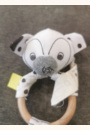 avis Hochet en peluche avec anneau en bois par Amandine