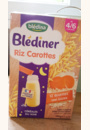 avis BLEDINER Céréales légumes du soleil, riz carottes par Émilie