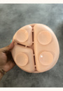 avis Lot de 2 assiettes à ventouse en silicone avec compartiments, 2 cuillères et 2 fourchettes par Marina