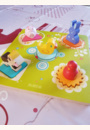 avis Puzzle encastrement 5 pièces bois : Tortue et ses amis par Estelle