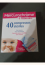 MERCUROCHROME Pitchoune compresses stériles ultra-douces 40