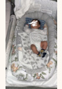 avis Cocon bébé matelassé - nid réducteur de lit, Eucalyptus par Charlie