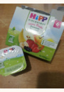 avis Pommes Bananes Fruits rouges 100% fruits - 4 coupelles x 100g - 6 mois par Laura