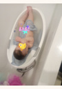 avis Baignoire bébé avec support antidérapant intégré et appui-tête souple par Ilham