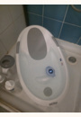 avis Baignoire bébé avec support antidérapant intégré et appui-tête souple par Joana