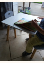 avis Table carrée naturel par Marie