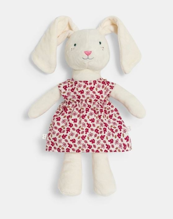 Doudou lapin velours bébé fille