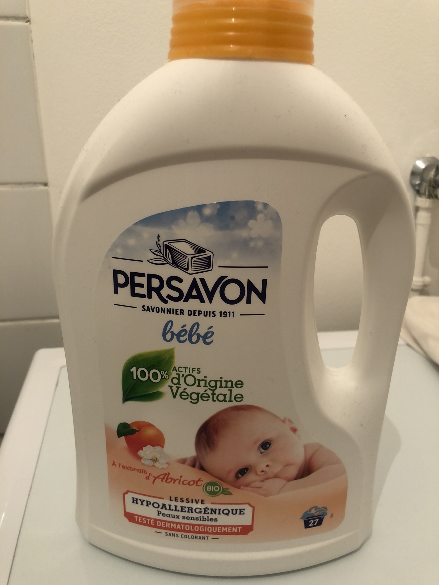 Lessive Bébé pur savon de Marseille et lait d