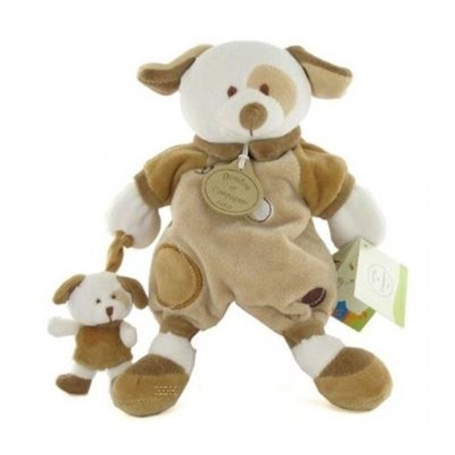 Doudou Marionnette Daffy Le Chien et son bébé