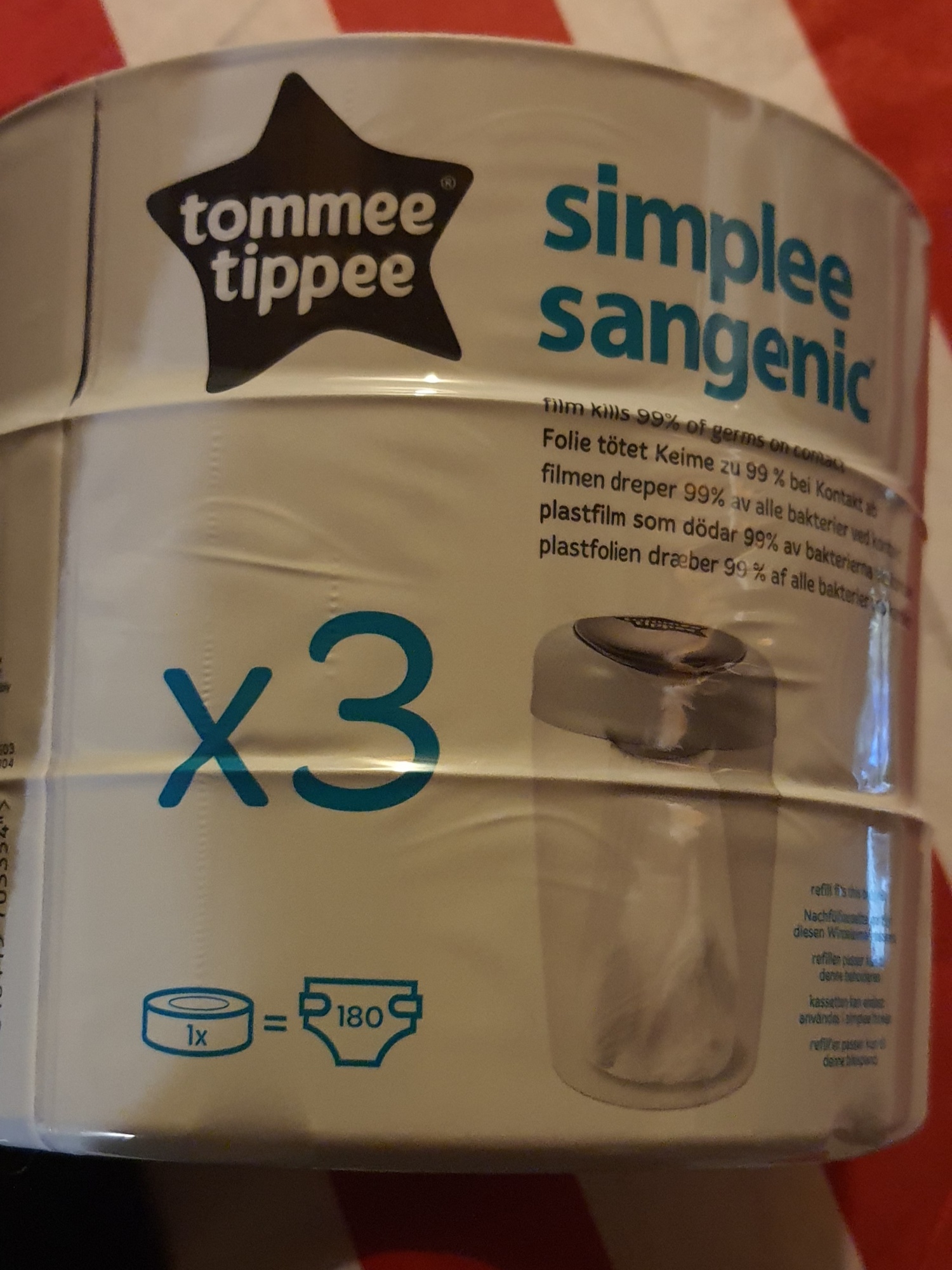 Recharge pour poubelle à couches Sangenic Simplee TOMMEE TIPPEE Comparateur, Avis, Prix
