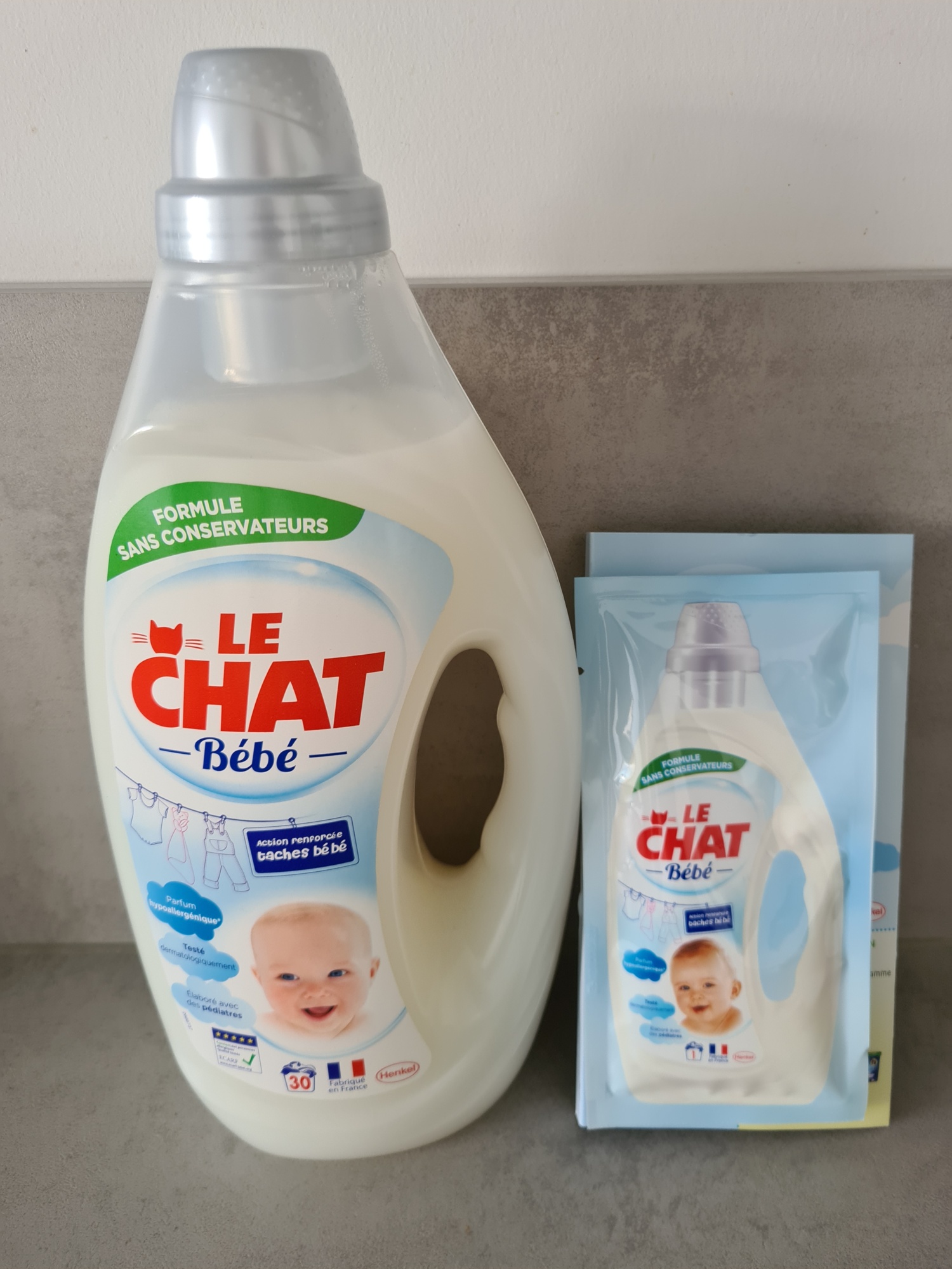 Le chat lessive promo bébé