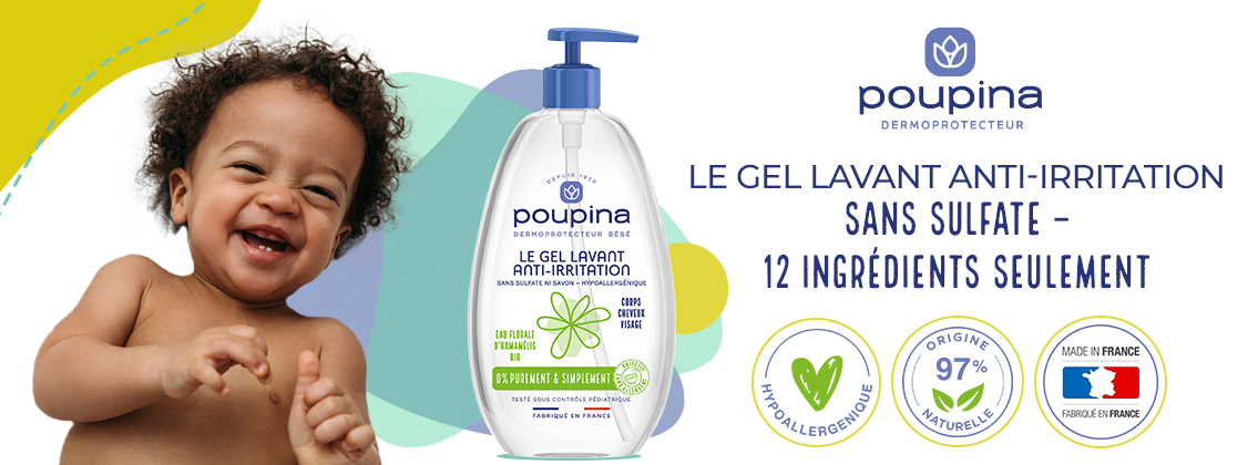 Baby Test Le Gel Lavant Anti-Irritation POUPINA