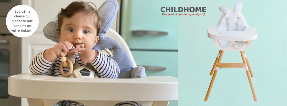 Baby Test Chaise haute Evolu 2 CHILDHOME