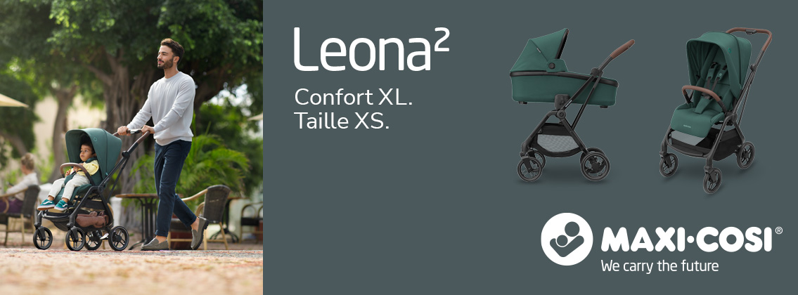 Baby Test Poussette Leona² MAXI-COSI