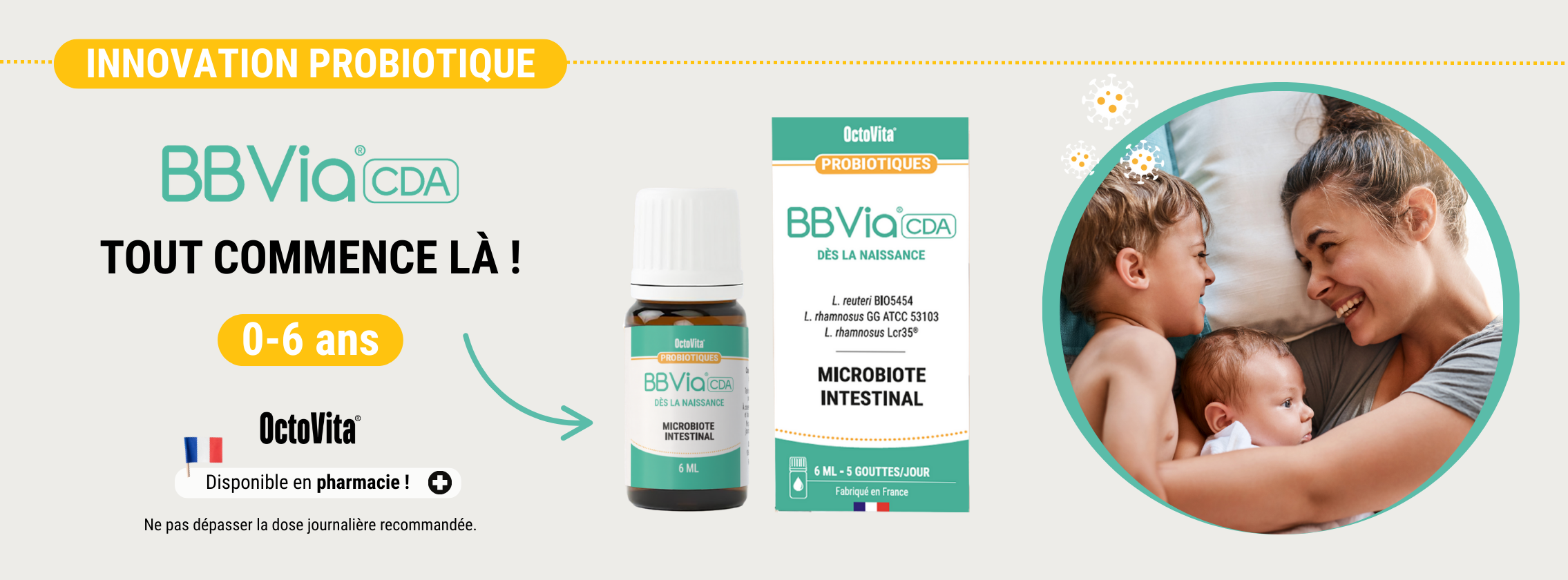 Baby Test BBVia® CDA Gouttes probiotiques