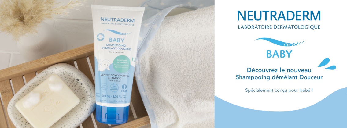 Baby Test Shampooing Démêlant Douceur NEUTRADERM BABY