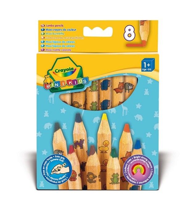 8 Maxi Crayons De Couleur Mini Kids Comparateur Avis Prix Consobaby