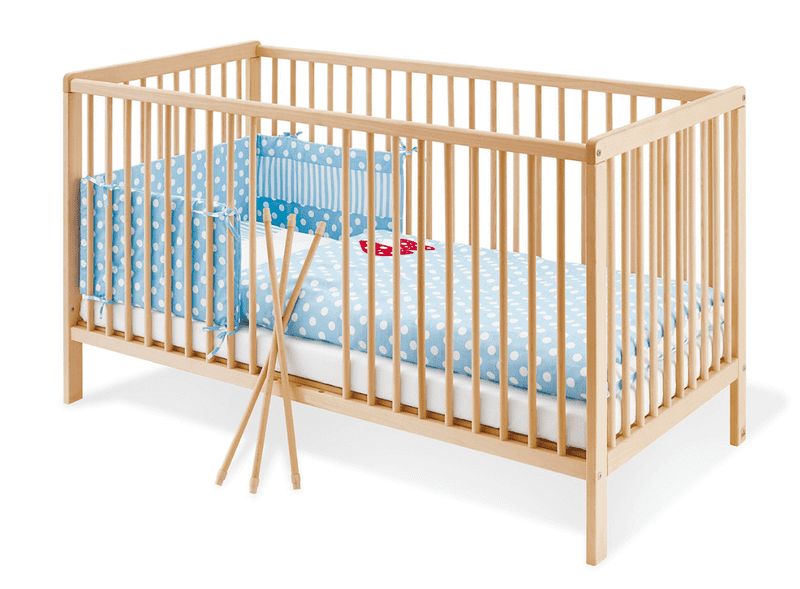 Lit bébé Hanna naturel 60 x 120