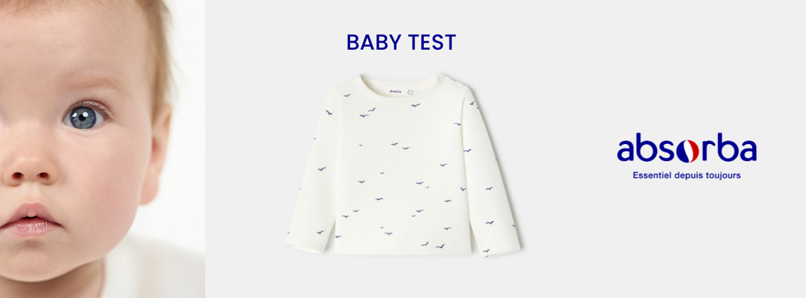 Baby Test Tee-shirt à manches longues motifs oiseau ABSORBA