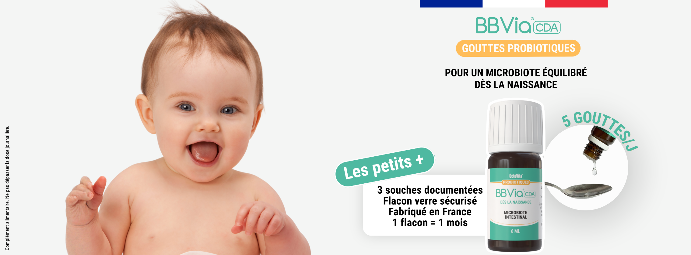 Baby Test BBVia® CDA Gouttes probiotiques